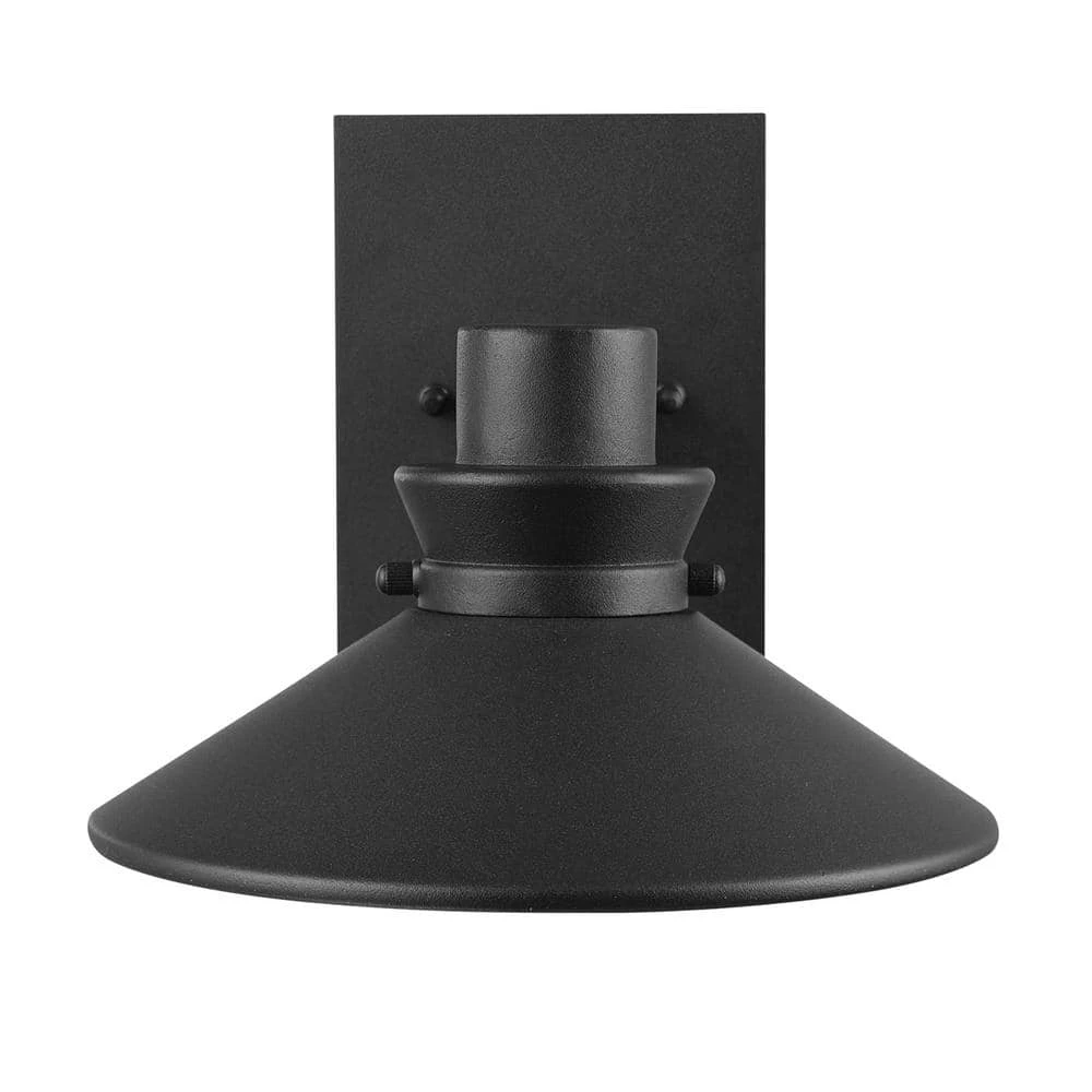 Harris 1-Light Matte Black LED Integrated Outdoor/Indoor Barn Light Wall Sconce by Globe Electric 5 Harris 1-Light Matte Black LED Integrated Outdoor/Indoor Barn Light Wall Sconce by Globe Electric - Image 5