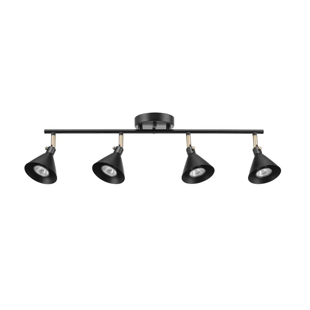 Tristan 2.17 ft. 4-Light Matte Black Linear Track Lighting Kit by Globe Electric 1 Tristan 2.17 ft. 4-Light Matte Black Linear Track Lighting Kit by Globe Electric