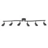 Grayson 4.4 ft. 6-Light Matte Black Halogen Track Lighting Kit by Globe Electric