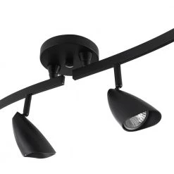Grayson 4.4 ft. 6-Light Matte Black Halogen Track Lighting Kit by Globe Electric -Deals Globe Electric Store matte black globe electric track lighting kits 59352 c3 1000