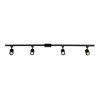 Tribeca 4.67 ft. 4-Light Matte Black Linear Track Lighting Kit by Globe Electric
