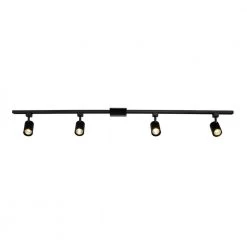 Tribeca 4.67 ft. 4-Light Matte Black Linear Track Lighting Kit by Globe Electric