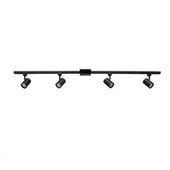 Tribeca 4.67 ft. 4-Light Matte Black Linear Track Lighting Kit by Globe Electric -Deals Globe Electric Store matte black globe electric track lighting kits 59738 77 1000