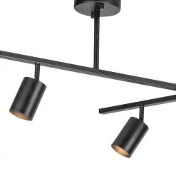 West 64 in. 6-Light Matte Black Track Lighting with 2 x Center Swivel Bars by Globe Electric 10 West 64 in. 6-Light Matte Black Track Lighting with 2 x Center Swivel Bars by Globe Electric -Deals Globe Electric Store matte black globe electric track lighting kits 59829 4f 1000