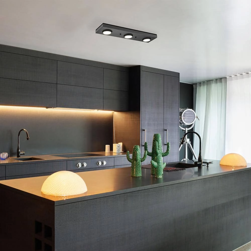 Bleecker 1.6 ft. 3-Light Matte Black Integrated LED Fixed Track Lighting Kit by Globe Electric 9 Bleecker 1.6 ft. 3-Light Matte Black Integrated LED Fixed Track Lighting Kit by Globe Electric - Image 9