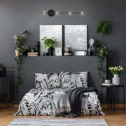 Monroe 2.36 ft. 4-Light Matte Black Slim Profile Fixed Track Lighting Kit by Globe Electric -Deals Globe Electric Store matte black globe electric track lighting kits 59968 31 1000