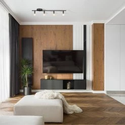 Monroe 2.36 ft. 4-Light Matte Black Slim Profile Fixed Track Lighting Kit by Globe Electric -Deals Globe Electric Store matte black globe electric track lighting kits 59968 4f 1000