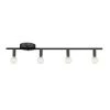 Monroe 2.36 ft. 4-Light Matte Black Slim Profile Fixed Track Lighting Kit by Globe Electric
