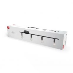 Monroe 2.36 ft. 4-Light Matte Black Slim Profile Fixed Track Lighting Kit by Globe Electric -Deals Globe Electric Store matte black globe electric track lighting kits 59968 76 1000