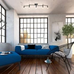 Tempo 3.4 ft. 5-Light Matte Black Flexible Track Lighting Kit by Globe Electric 19 Tempo 3.4 ft. 5-Light Matte Black Flexible Track Lighting Kit by Globe Electric -Deals Globe Electric Store matte black globe electric track lighting kits 59969 31 1000