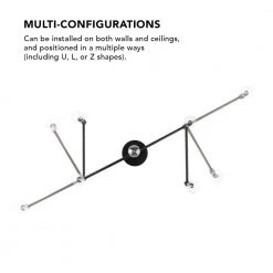 Tempo 3.4 ft. 5-Light Matte Black Flexible Track Lighting Kit by Globe Electric 16 Tempo 3.4 ft. 5-Light Matte Black Flexible Track Lighting Kit by Globe Electric -Deals Globe Electric Store matte black globe electric track lighting kits 59969 44 1000