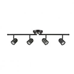 Roland 2.67 ft. 4-Light Matte Black Flexible Track Lighting Kit by Globe Electric