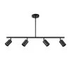 Willard 2.92 ft. 4-Light Matte Black Adjustable Height Linear Track Lighting Kit by Globe Electric