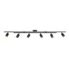 5.35 ft. 6-Light Matte Black Flexible Track Lighting Kit with Center Swivel Bars by Globe Electric