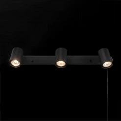 1.85 ft. 3-Light Matte Black Plug-In Fixed Track Lighting Kit by Globe Electric 15 1.85 ft. 3-Light Matte Black Plug-In Fixed Track Lighting Kit by Globe Electric -Deals Globe Electric Store matte black globe electric track lighting kits 91002805 31 1000