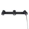 1.85 ft. 3-Light Matte Black Plug-In Fixed Track Lighting Kit by Globe Electric