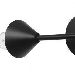 Avery 2-Light Matte Black Plug-In or Hardwire Wall Sconce by Globe Electric -Deals Globe Electric Store matte black globe electric vanity lighting 65000002 1f 1000