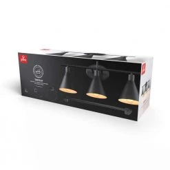 Tristan 24 in. 3-Light Matte Black Vanity Light with 4-Piece Bathroom Accessory Set by Globe Electric 17 Tristan 24 in. 3-Light Matte Black Vanity Light with 4-Piece Bathroom Accessory Set by Globe Electric -Deals Globe Electric Store matte black globe electric vanity lighting 91002141 76 1000