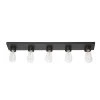 Alden 27.97 in. 5-Light Matte Black Vanity Light by Globe Electric