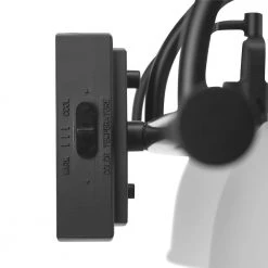 Gilroy 22.19 in. 3-Light Matte Black Integrated LED Vanity Light with Frosted Glass Shades, Selectable Color Temperature by Globe Electric -Deals Globe Electric Store matte black globe electric vanity lighting 91002200 fa 1000