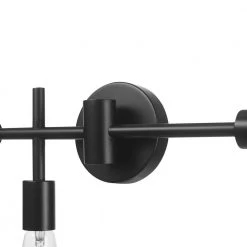 18 in. 3-Light Matte Black Vanity Light by Globe Electric -Deals Globe Electric Store matte black globe electric vanity lighting 91002820 1f 1000