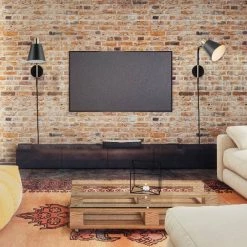 Davis 1-Light Matte Black Plug-In or Hardwire Wall Sconce with 6 ft. Cord by Globe Electric -Deals Globe Electric Store matte black globe electric wall sconces 51799 31 1000