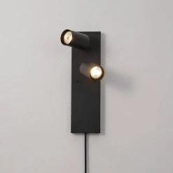Davies 2-Light Matte Black Plug-In or Hardwire Wall Sconce with In-Line On/Off Switch by Globe Electric 10 Davies 2-Light Matte Black Plug-In or Hardwire Wall Sconce with In-Line On/Off Switch by Globe Electric -Deals Globe Electric Store matte black globe electric wall sconces 51845 c3 1000