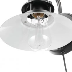 1-Light Matte Black Plug-In or Hardwire Wall Sconce, In-Line On/Off Rocker Switch by Globe Electric 15 1-Light Matte Black Plug-In or Hardwire Wall Sconce, In-Line On/Off Rocker Switch by Globe Electric -Deals Globe Electric Store matte black globe electric wall sconces 91002866 1f 1000