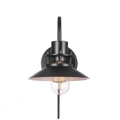 1-Light Matte Black Plug-In or Hardwire Wall Sconce, In-Line On/Off Rocker Switch by Globe Electric 17 1-Light Matte Black Plug-In or Hardwire Wall Sconce, In-Line On/Off Rocker Switch by Globe Electric -Deals Globe Electric Store matte black globe electric wall sconces 91002866 fa 1000