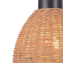 1-Light Matte Black Plug-In or Hardwire Wall Sconce with Rattan Shade, 6 ft. Black Cord, In-Line On/Off Rocker Switch by Globe Electric 15 1-Light Matte Black Plug-In or Hardwire Wall Sconce with Rattan Shade, 6 ft. Black Cord, In-Line On/Off Rocker Switch by Globe Electric -Deals Globe Electric Store matte black globe electric wall sconces 91002868 1f 1000