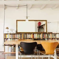 Veruca 1-Light Matte Brass Plug-In or Hardwire Pendant Lighting by Globe Electric -Deals Globe Electric Store matte brass globe electric chandeliers 60342 4f 1000