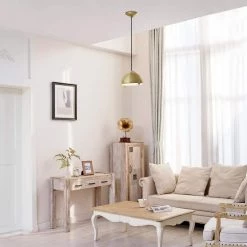 Dolores 1-Light Matte Brass Standard Mini Pendant by Globe Electric -Deals Globe Electric Store matte brass globe electric chandeliers 61261 c3 1000