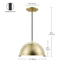 Dolores 1-Light Matte Brass Standard Mini Pendant by Globe Electric -Deals Globe Electric Store matte brass globe electric chandeliers 61261 fa 1000