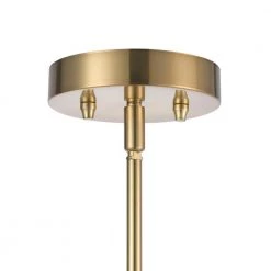 Harrow 1-Light Matte Brass Shaded Pendant with Clear Glass Shade by Globe Electric -Deals Globe Electric Store matte brass globe electric chandeliers 91002193 44 1000