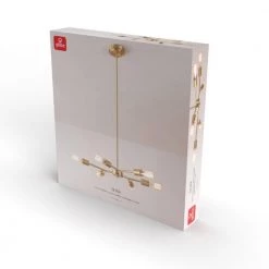 6-Light Matte Brass Chandelier with Adjustable Hanging Height by Globe Electric -Deals Globe Electric Store matte brass globe electric chandeliers 91002871 76 1000