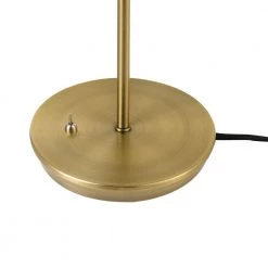 Hartford 18 in. Matte Brass Desk Lamp with Matte White Shade by Globe Electric -Deals Globe Electric Store matte brass globe electric desk lamps 52096 4f 1000