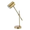 Pratt 20 in. Matte Brass Desk Lamp by Globe Electric