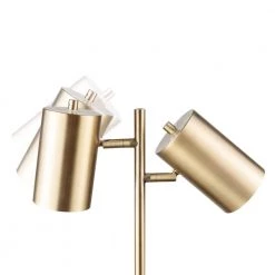 Pratt 20 in. 2-Light Matte Brass Desk Lamp with Rotary Switch on Shades by Globe Electric -Deals Globe Electric Store matte brass globe electric desk lamps 52913 4f 1000