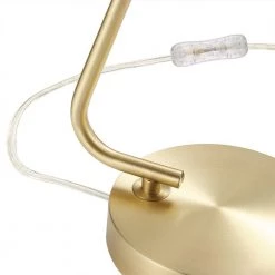 Jordan 15 in. Matte Brass Desk Lamp with In-Line On/Off Rocker Switch by Globe Electric -Deals Globe Electric Store matte brass globe electric desk lamps 91000674 44 1000