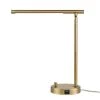 Ross 16 in. Matte Brass LED Integrated Desk Lamp with 2.1A USB Port by Globe Electric