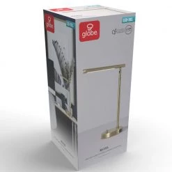 Ross 16 in. Matte Brass LED Integrated Desk Lamp with 2.1A USB Port by Globe Electric 17 Ross 16 in. Matte Brass LED Integrated Desk Lamp with 2.1A USB Port by Globe Electric -Deals Globe Electric Store matte brass globe electric desk lamps 91000678 76 1000