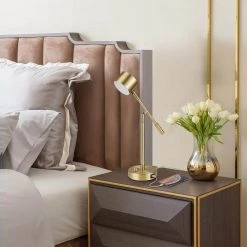 Aristocrat 16 in. Matte Brass LED Integrated Desk Lamp with 2.1A USB Port by Globe Electric 13 Aristocrat 16 in. Matte Brass LED Integrated Desk Lamp with 2.1A USB Port by Globe Electric -Deals Globe Electric Store matte brass globe electric desk lamps 91000680 4f 1000