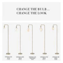 Holden 70 in. Matte Brass Floor Lamp by Globe Electric -Deals Globe Electric Store matte brass globe electric floor lamps 67068 76 1000