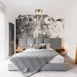 Edinburg 10.2 in. Matte Brass LED Integrated Flush Mount with Frosted Glass Shade by Globe Electric 16 Edinburg 10.2 in. Matte Brass LED Integrated Flush Mount with Frosted Glass Shade by Globe Electric -Deals Globe Electric Store matte brass globe electric flush mount lights 60979 4f 1000