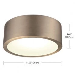 Edinburg 10.2 in. Matte Brass LED Integrated Flush Mount with Frosted Glass Shade by Globe Electric 15 Edinburg 10.2 in. Matte Brass LED Integrated Flush Mount with Frosted Glass Shade by Globe Electric -Deals Globe Electric Store matte brass globe electric flush mount lights 60979 c3 1000