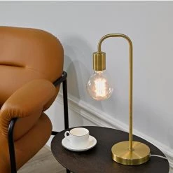 Holden 18 in. Matte Brass Table Lamp by Globe Electric -Deals Globe Electric Store matte brass globe electric lamp bases 67433 31 1000