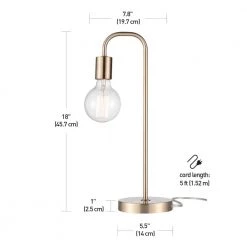 Holden 18 in. Matte Brass Table Lamp by Globe Electric -Deals Globe Electric Store matte brass globe electric lamp bases 67433 fa 1000