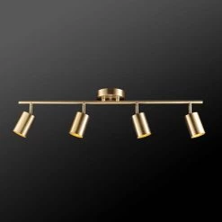 Pratt 30 in. 4-Light Matte Brass Track Lighting by Globe Electric -Deals Globe Electric Store matte brass globe electric track lighting kits 59822 fa 1000
