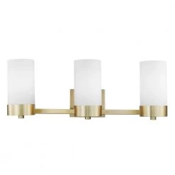 Marcie 24 in. 3-Light Matte brass Vanity Light with Frosted Glass Shades by Globe Electric 13 Marcie 24 in. 3-Light Matte brass Vanity Light with Frosted Glass Shades by Globe Electric -Deals Globe Electric Store matte brass globe electric vanity lighting 51616 44 1000
