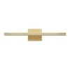 Jensen 24 in. 2-Light Matte Brass LED Integrated Vanity Light with Frosted Diffuser by Globe Electric